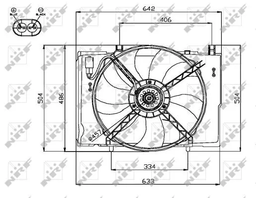 Handler.Part Fan, radiator NRF 47741 1