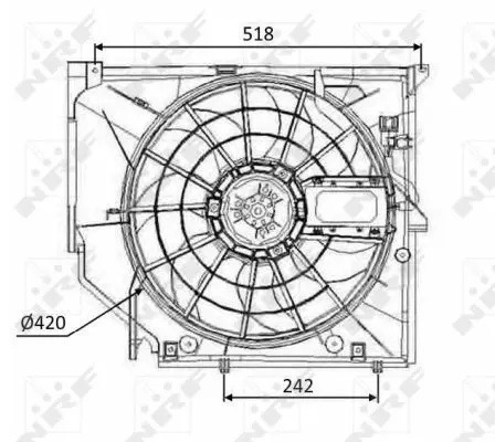 Handler.Part Fan, radiator NRF 47026 2