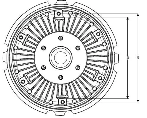 Handler.Part Clutch, radiator fan NRF 49120 5