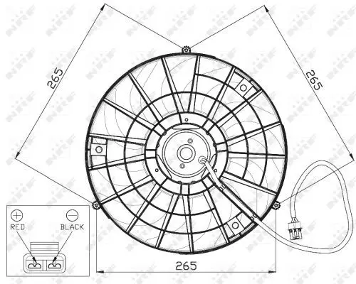 Handler.Part Fan, radiator NRF 47483 3