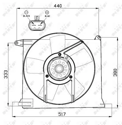 Handler.Part Fan, radiator NRF 47484 3