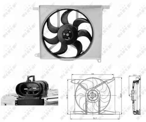 Handler.Part Fan, radiator NRF 47686 1