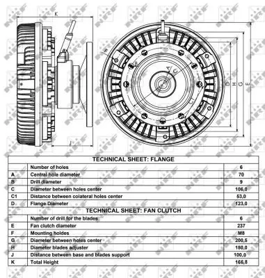 Handler.Part Clutch, radiator fan NRF 49012 4