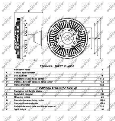 Handler.Part Clutch, radiator fan NRF 49024 5