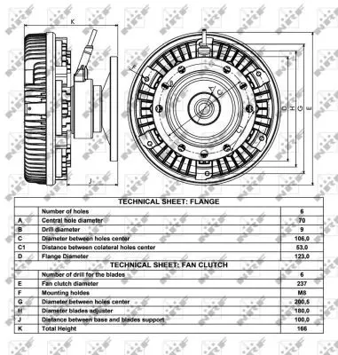 Handler.Part Clutch, radiator fan NRF 49033 4