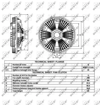 Handler.Part Clutch, radiator fan NRF 49040 5