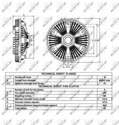 Handler.Part Clutch, radiator fan NRF 49053 5