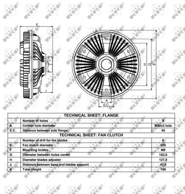 Handler.Part Clutch, radiator fan NRF 49058 5