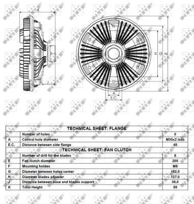 Handler.Part Clutch, radiator fan NRF 49086 5