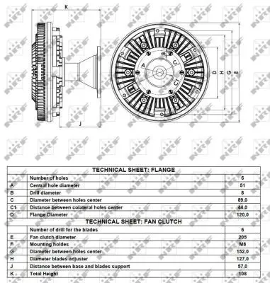 Handler.Part Clutch, radiator fan NRF 49104 4