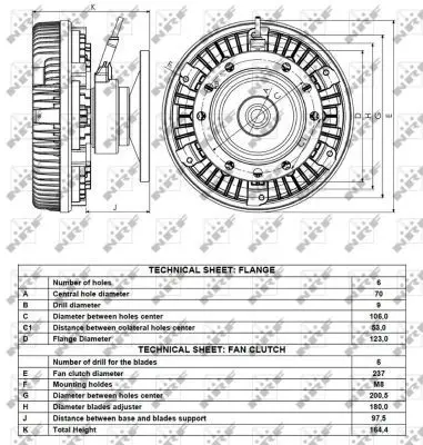 Handler.Part Clutch, radiator fan NRF 49120 4