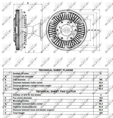 Handler.Part Clutch, radiator fan NRF 49121 5