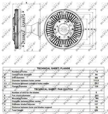 Handler.Part Clutch, radiator fan NRF 49148 4