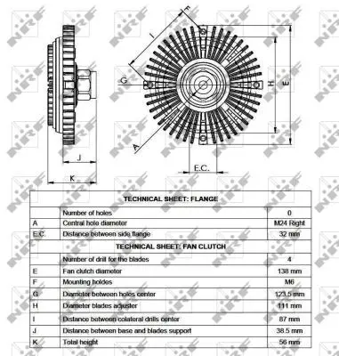 Handler.Part Clutch, radiator fan NRF 49519 5