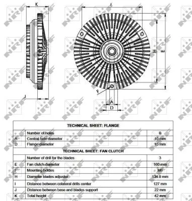 Handler.Part Clutch, radiator fan NRF 49530 5