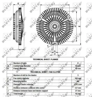 Handler.Part Clutch, radiator fan NRF 49535 5