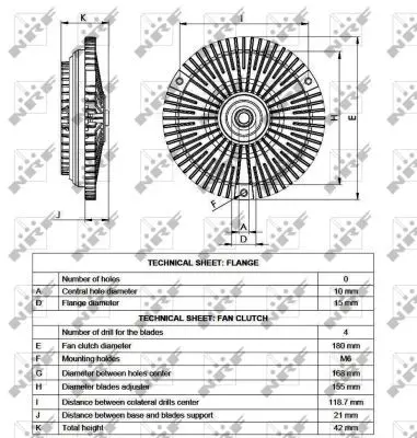 Handler.Part Clutch, radiator fan NRF 49537 5