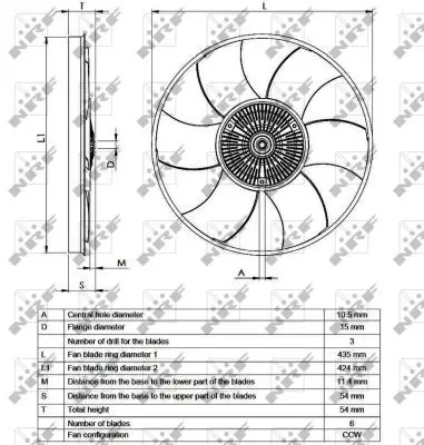 Handler.Part Clutch, radiator fan NRF 49539 5