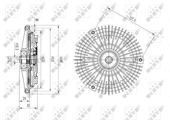 Handler.Part Clutch, radiator fan NRF 49575 5