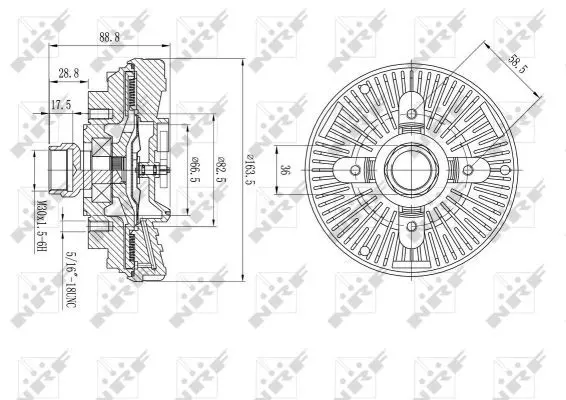 Handler.Part Clutch, radiator fan NRF 49610 5