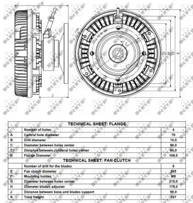 Handler.Part Clutch, radiator fan NRF 49113 4