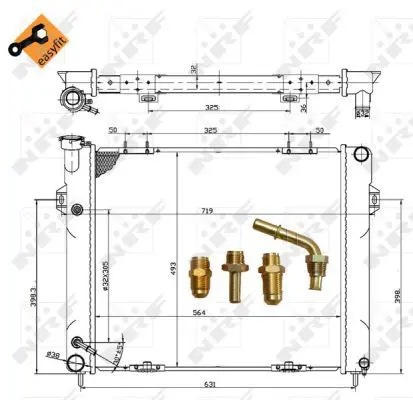 Handler.Part Radiator, engine cooling NRF 50201 5