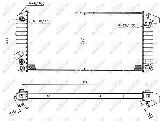 Handler.Part Radiator, engine cooling NRF 50208 5