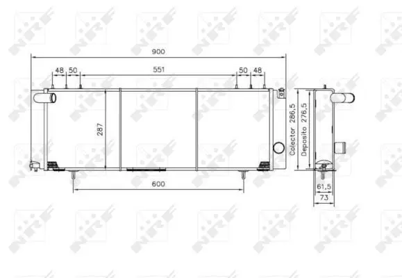 Handler.Part Radiator, engine cooling NRF 50231 5