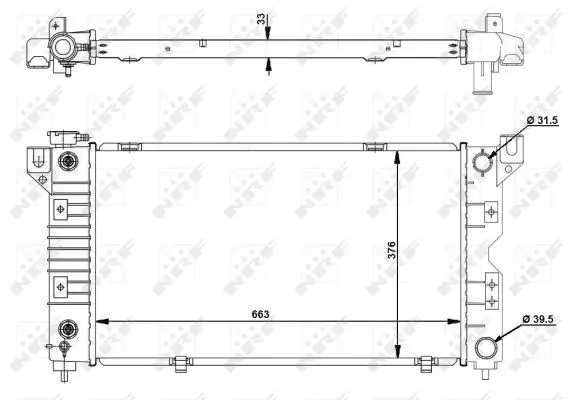 Handler.Part Radiator, engine cooling NRF 50238 5