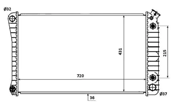 Handler.Part Radiator, engine cooling NRF 50247 1