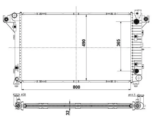 Handler.Part Radiator, engine cooling NRF 50248 1