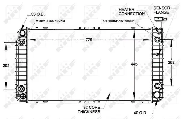 Handler.Part Radiator, engine cooling NRF 50255 1