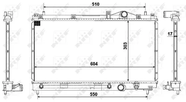 Handler.Part Radiator, engine cooling NRF 50332 1