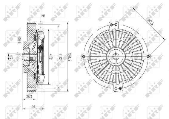 Handler.Part Clutch, radiator fan NRF 49641 5