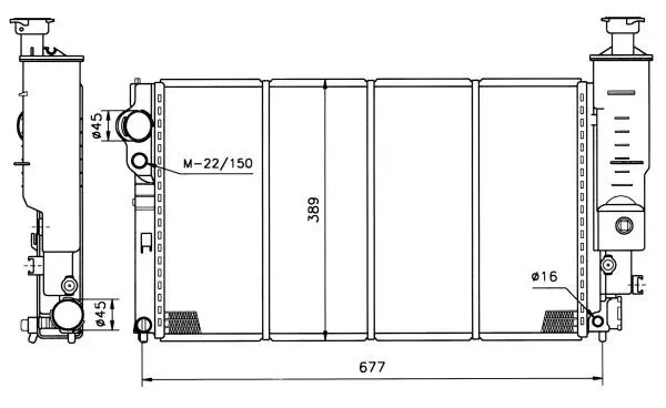 Handler.Part Radiator, engine cooling NRF 50401 1