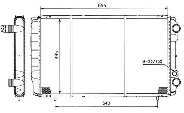 Handler.Part Radiator, engine cooling NRF 50403 5