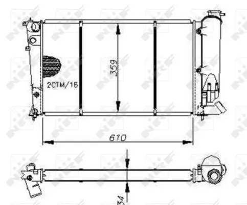 Handler.Part Radiator, engine cooling NRF 50413 5