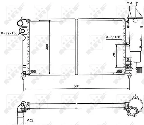 Handler.Part Radiator, engine cooling NRF 50421 4