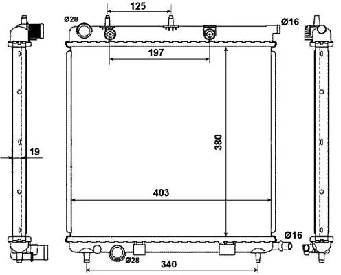 Handler.Part Radiator, engine cooling NRF 50430 5