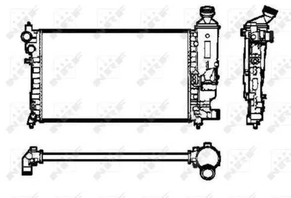 Handler.Part Radiator, engine cooling NRF 50434 1