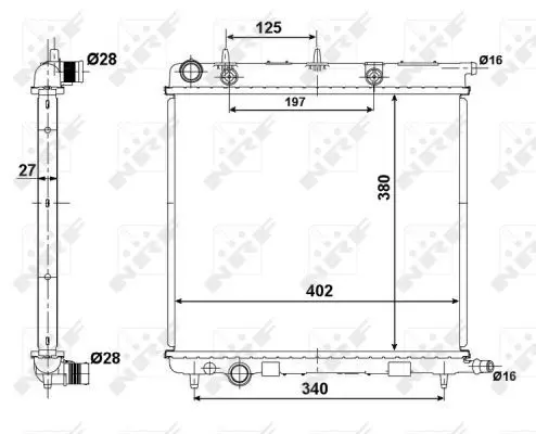 Handler.Part Radiator, engine cooling NRF 50439 5