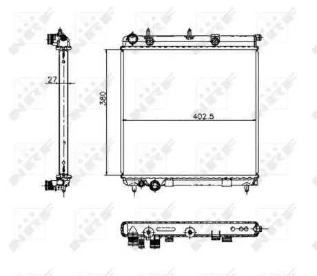 Handler.Part Radiator, engine cooling NRF 50447 5