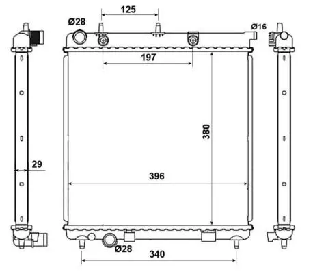 Handler.Part Radiator, engine cooling NRF 50467 5