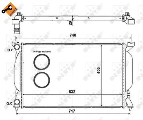 Handler.Part Radiator, engine cooling NRF 50539 5