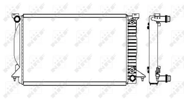 Handler.Part Radiator, engine cooling NRF 50544 5