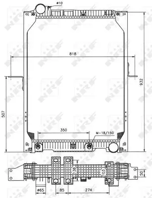 Handler.Part Radiator, engine cooling NRF 50555 5