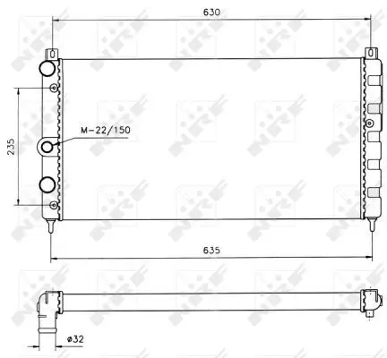 Handler.Part Radiator, engine cooling NRF 50560 4