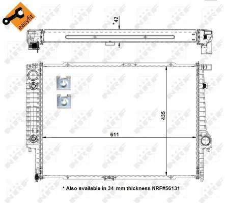 Handler.Part Radiator, engine cooling NRF 50566 5