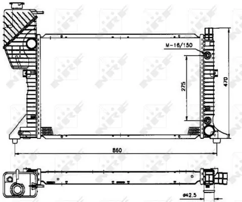 Handler.Part Radiator, engine cooling NRF 50574 5