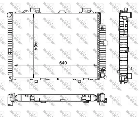 Handler.Part Radiator, engine cooling NRF 50579 3